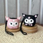 اسپیکر بلوتوثی کرومی قابل حمل مدل N107 رنگ مشکی و صورتی