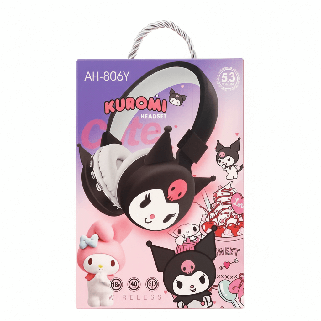 هدفون بی سیم عروسکی طرح کرومی AH-806Y