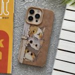قاب مخملی گربه های فضول آیفون Iphone