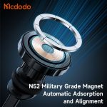 هولدر دریچه کولری و شارژر وایرلس 15وات مک دودو مدل MCDODO CH-5120 بهمراه کابل شارژ