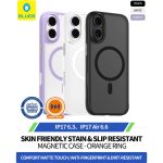 قاب بلو Blueo Skin Friendly Stain & Slip Resistant Magnetic Case-Orange Ring با مگ سیف